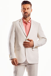 Mojito Reserve Men's Textured Linen Slub Weave Set