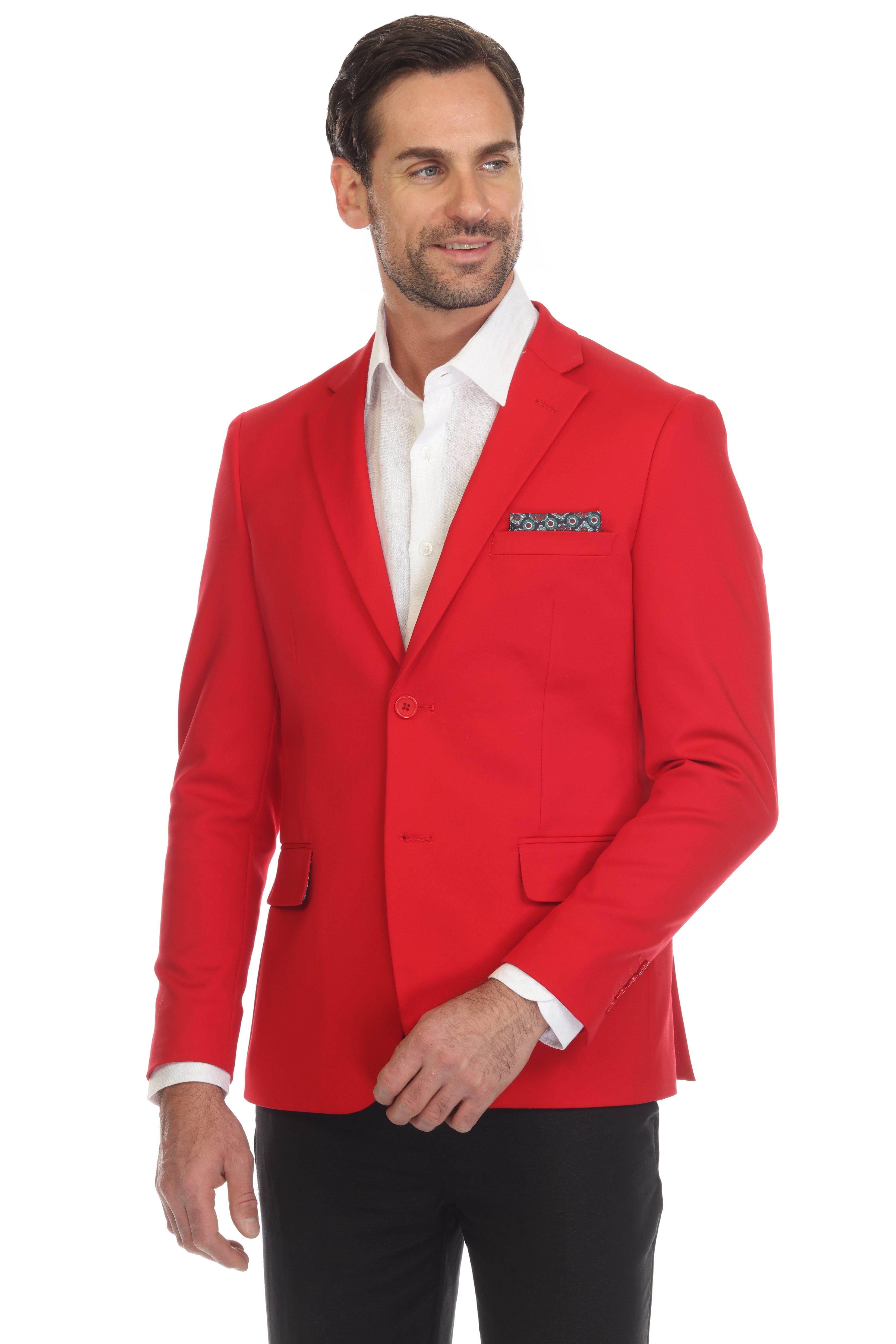 Mojito Reserve Men's Cotton Blend 4-Way Stretch Modern Fit Casual Sports Jacket