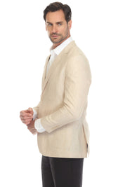 Mojito Reserve Men's Casual Modern Fit Linen Sports Jacket