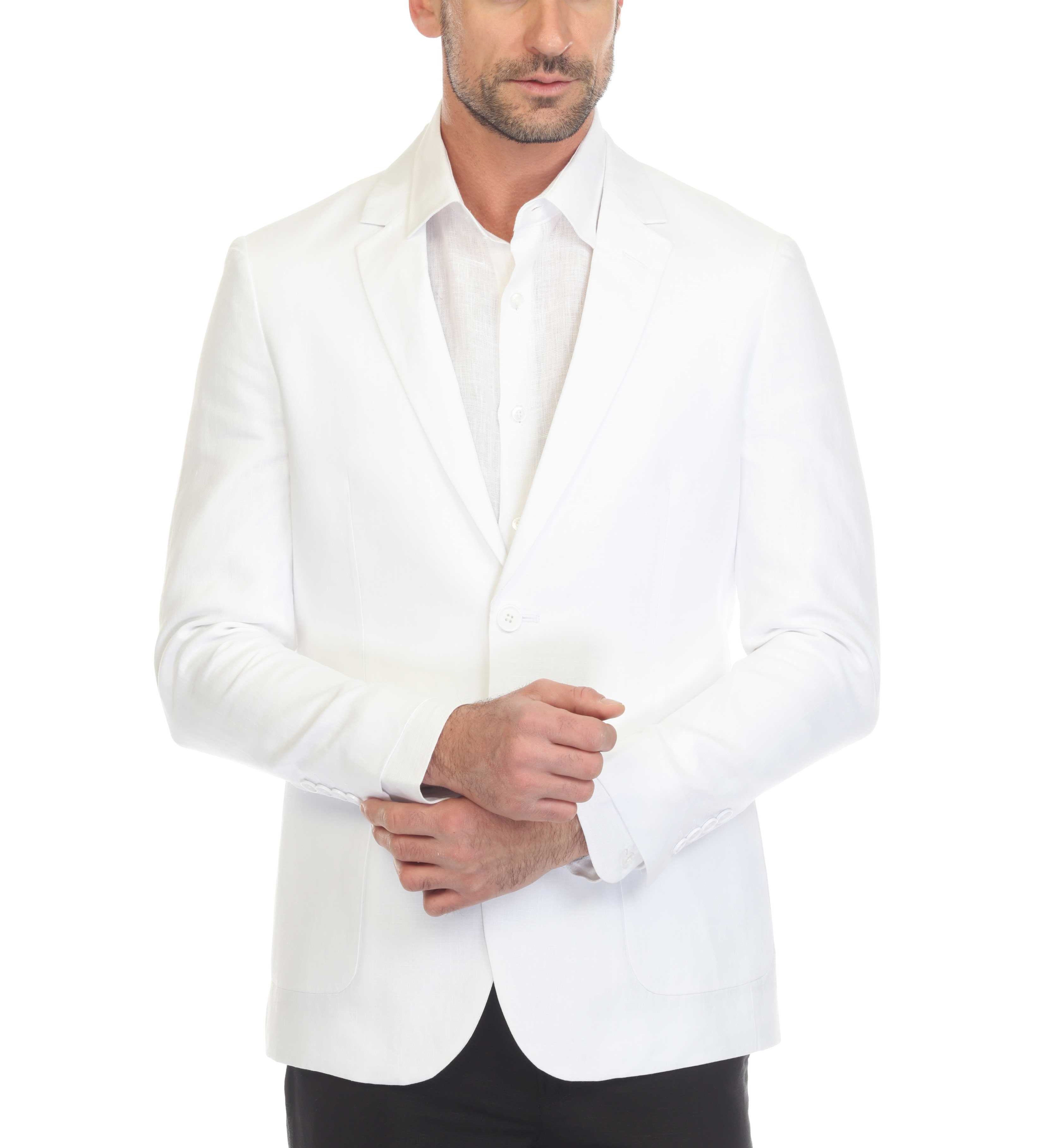 Mojito Reserve Men's Casual Modern Fit Linen Sports Jacket