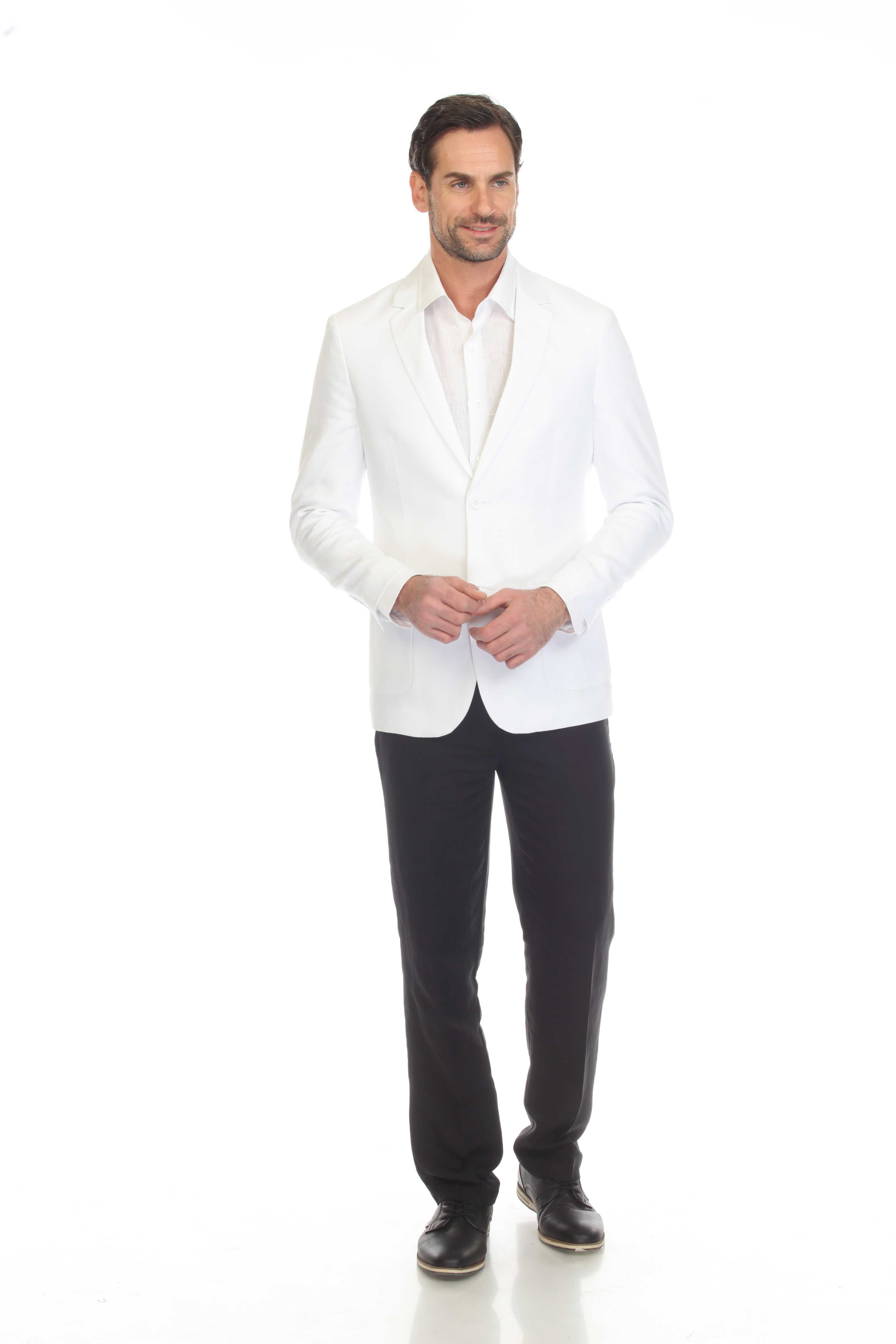 Mojito Reserve Men's Casual Modern Fit Linen Sports Jacket