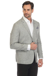 Mojito Reserve Men's Casual Modern Fit Pinstripe Sports Jacket