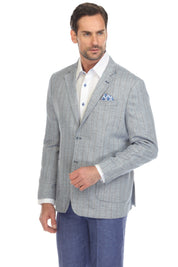 Mojito Reserve Men's Casual Modern Fit Pinstripe Sports Jacket