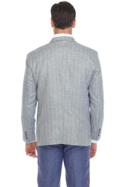 Mojito Reserve Men's Casual Modern Fit Pinstripe Sports Jacket