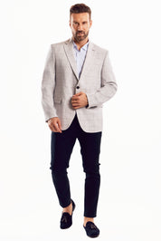 Mojito Reserve Men's Light Checker Print Sports Jacket