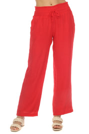 Mojito Women's Casual Resort Wear Drawstring Palazzo Pant