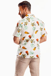 Short Sleeve Island Pine Print Shirt