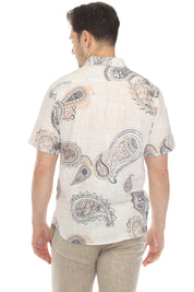 Short Sleeve Paisley Drift Print Shirt