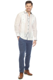 Men's Guayabera Chacabana Long Sleeve Sleeve Shirt