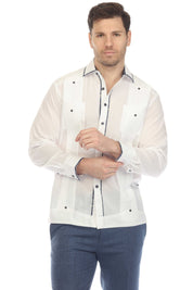 Men's Guayabera Chacabana Long Sleeve Sleeve Shirt