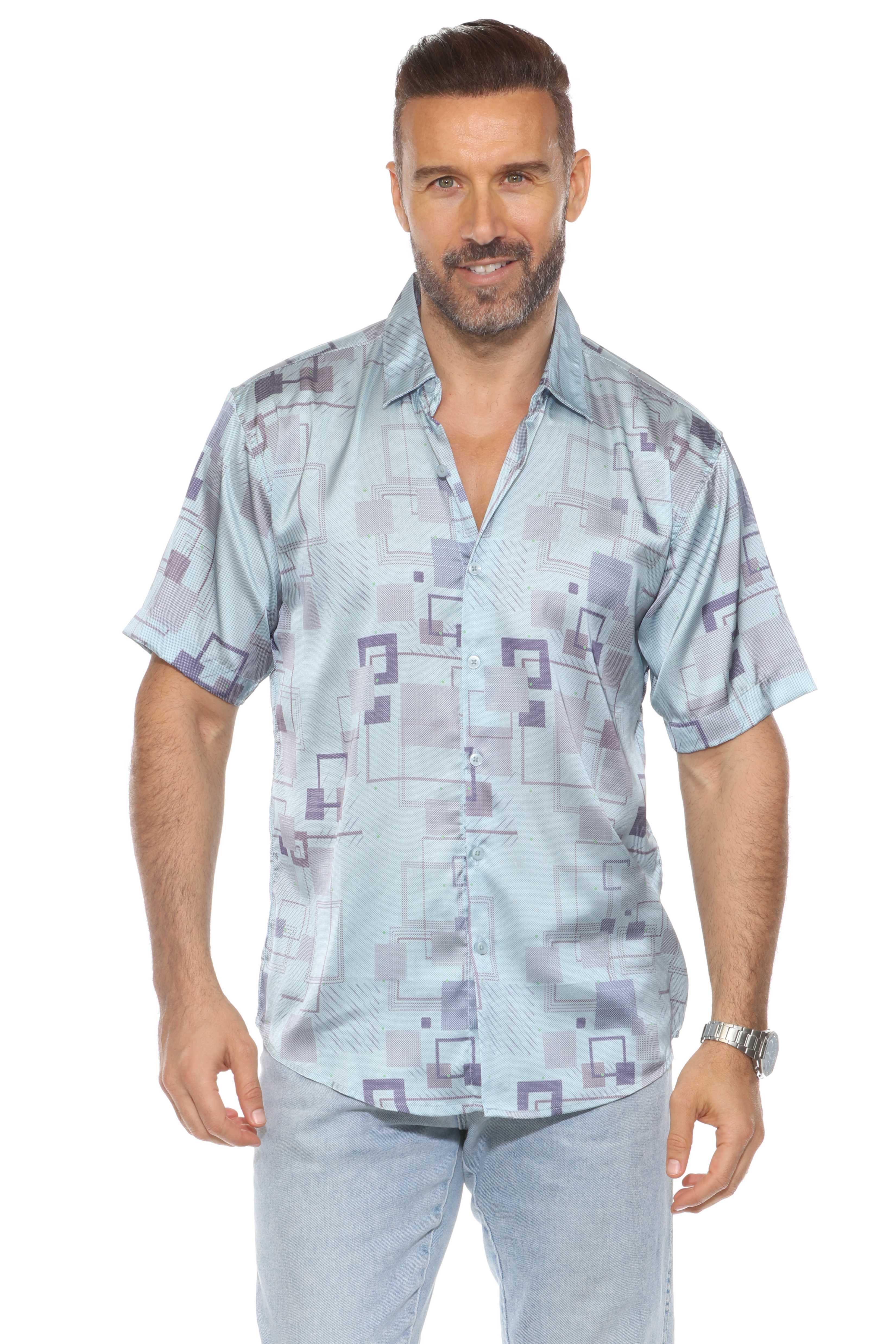 Modern Print Short Sleeve Shirt