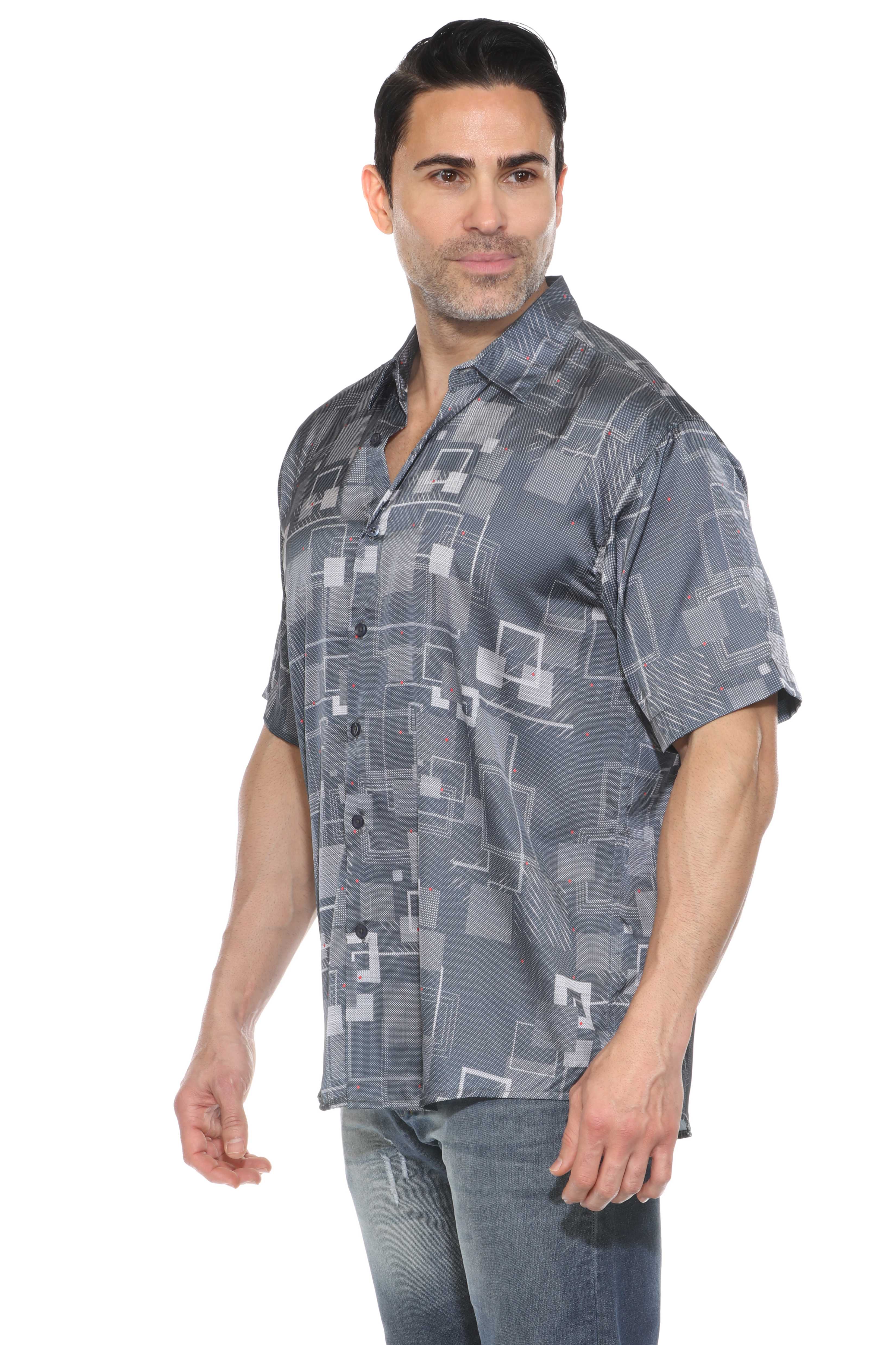 Modern Print Short Sleeve Shirt