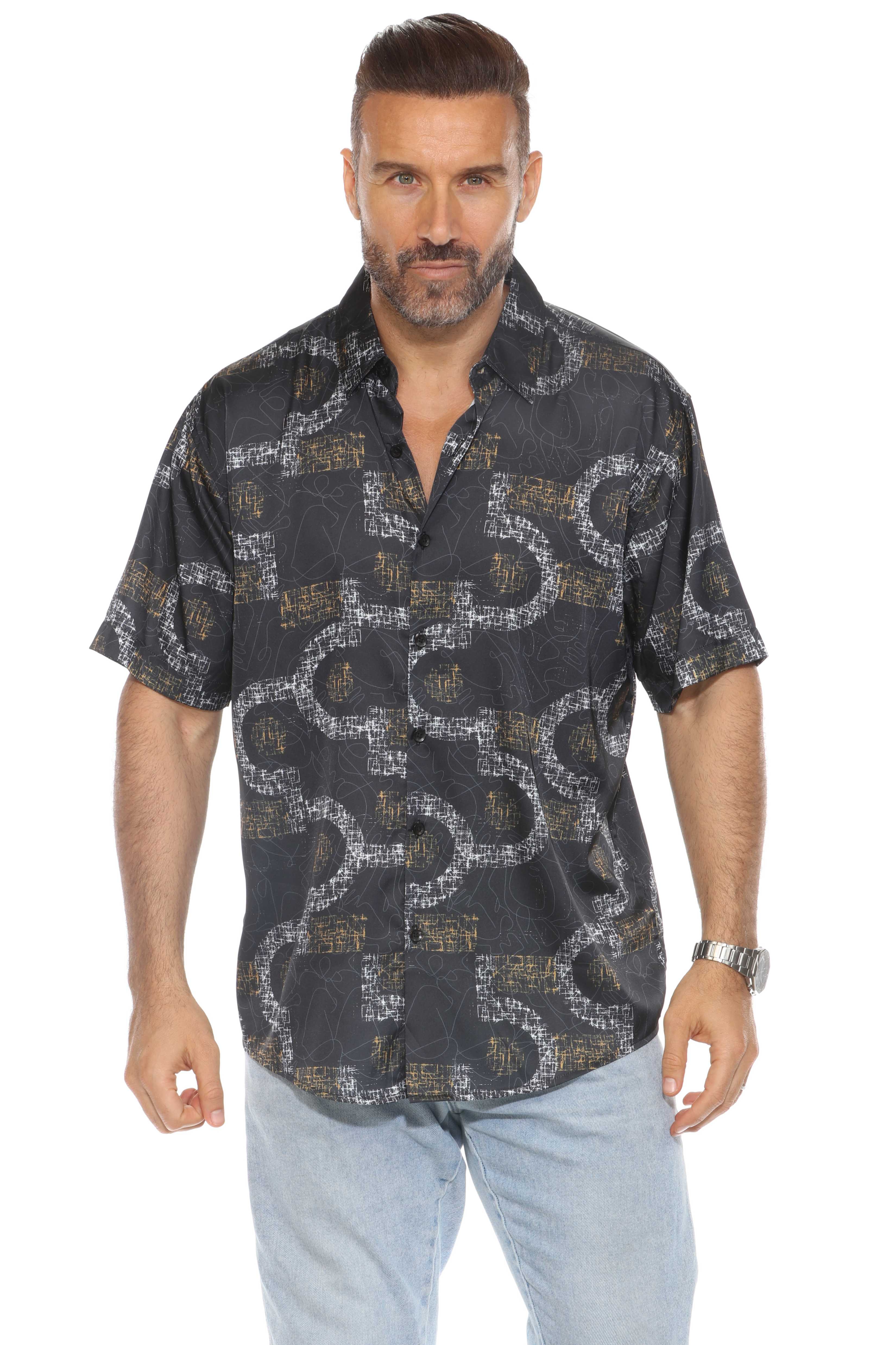 Modern Print Short Sleeve Shirt