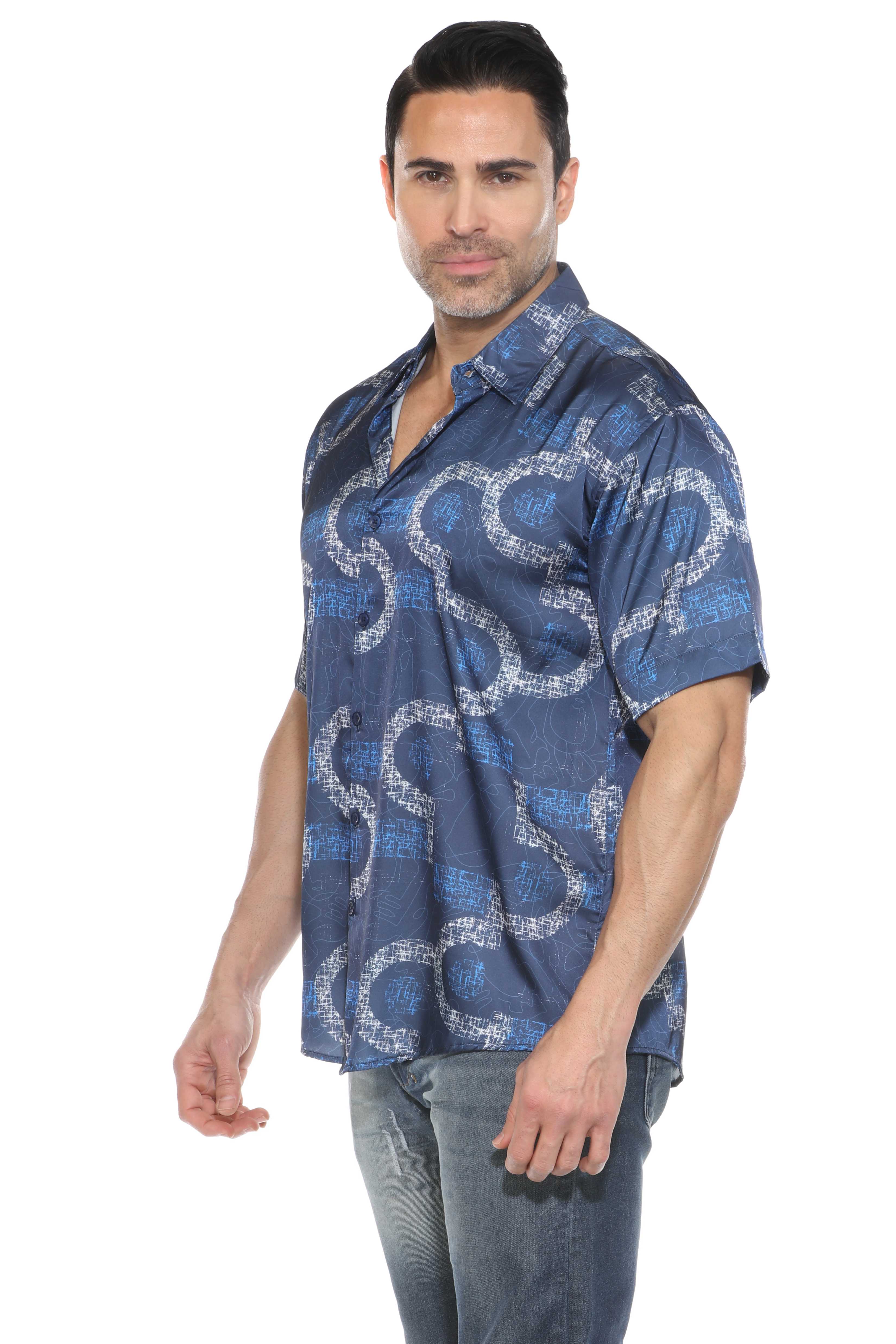 Modern Print Short Sleeve Shirt