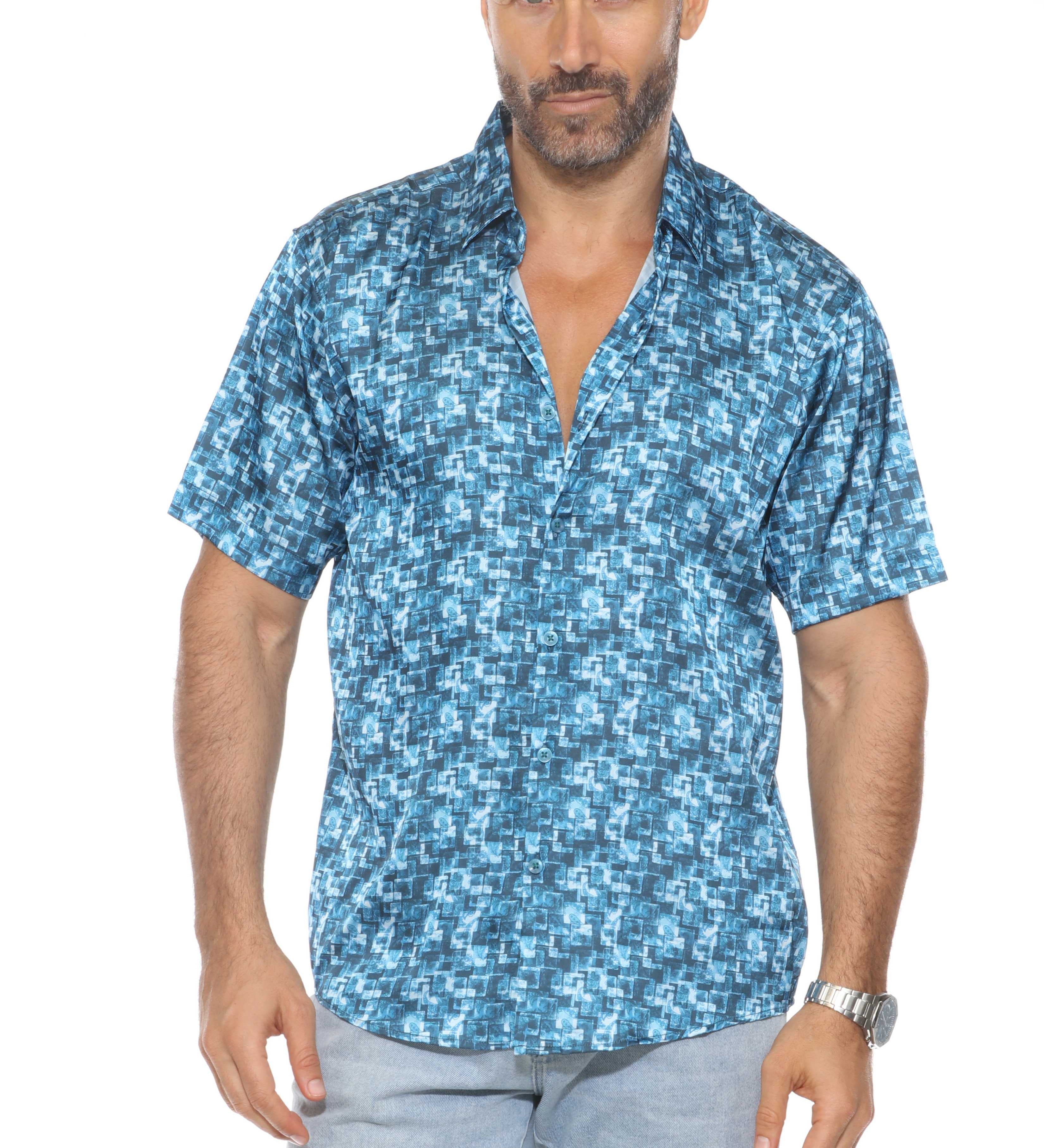 Modern Print Short Sleeve Shirt