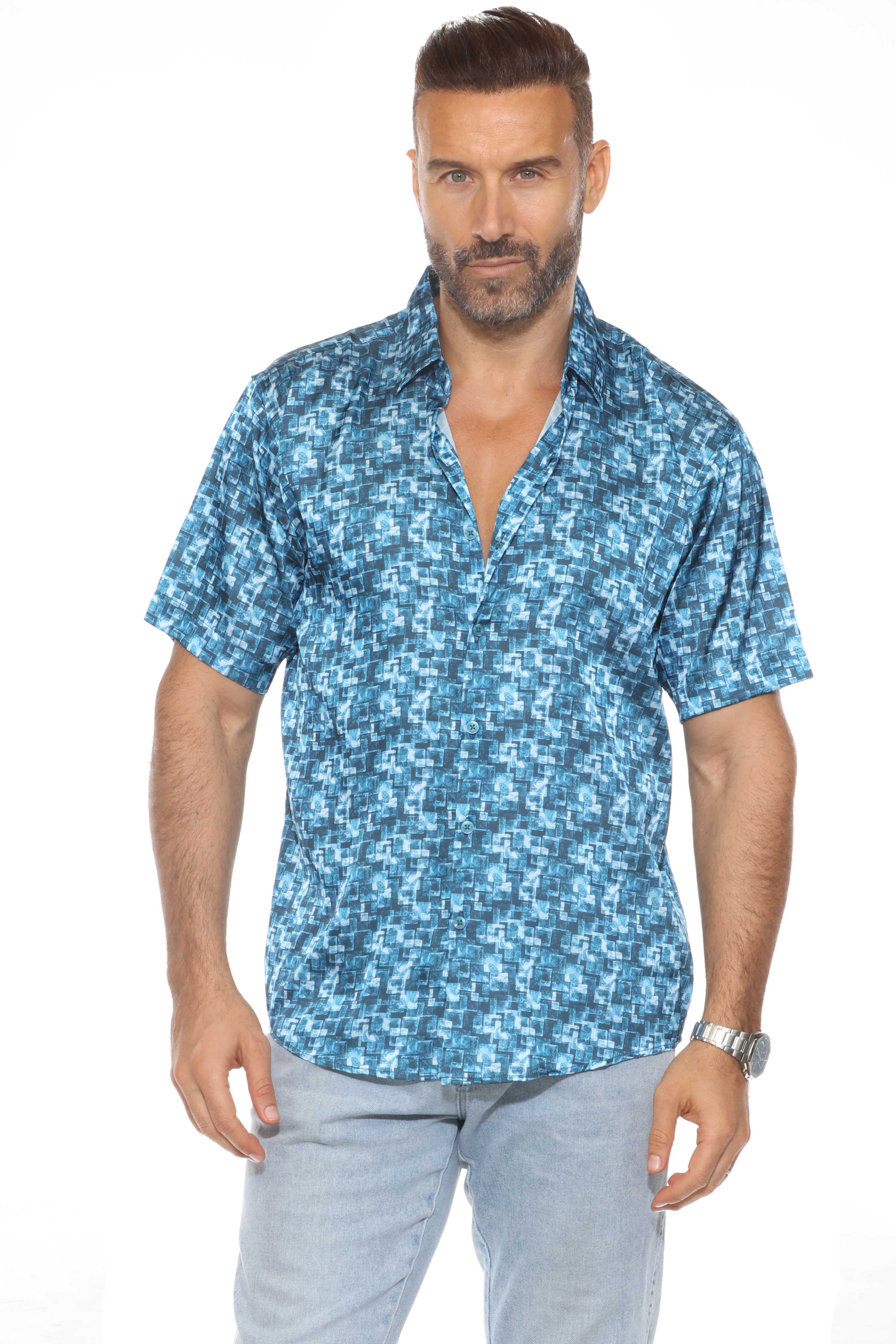 Modern Print Short Sleeve Shirt