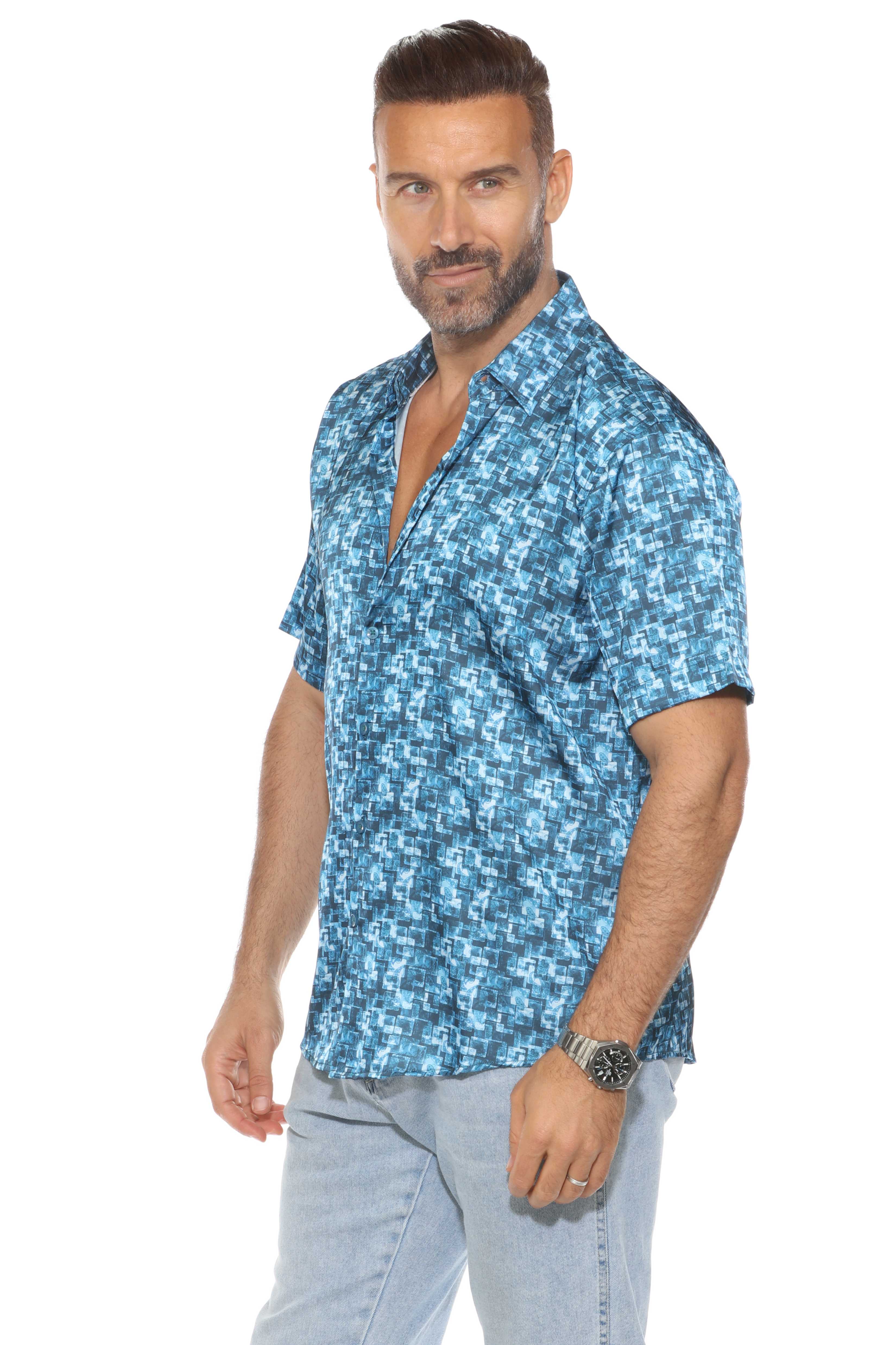 Modern Print Short Sleeve Shirt