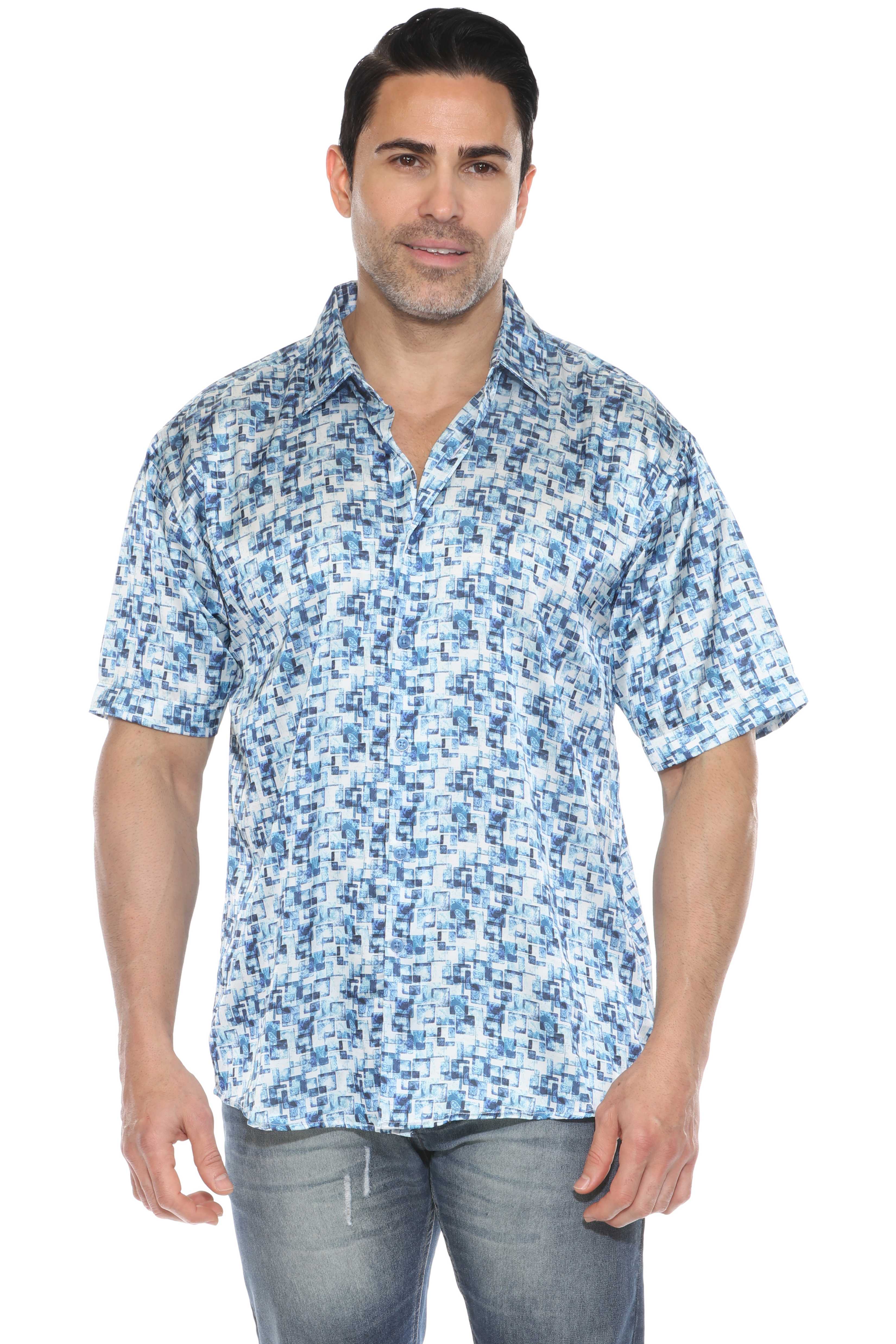 Modern Print Short Sleeve Shirt