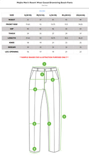 Mojito Men's Resort Wear Casual Drawstring Beach Pants