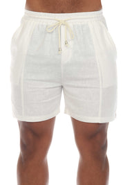 Mojito Men's Causal Beach Resort Wear Drawstring Shorts Linen Blend