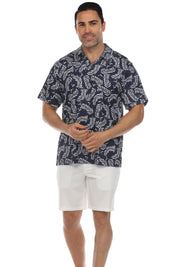 Casual Dry-Fit Polo Shirt Tropical Print