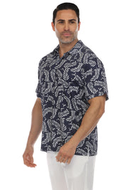 Casual Dry-Fit Polo Shirt Tropical Print