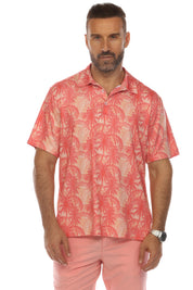 Casual Dry-Fit Polo Shirt Tropical Print