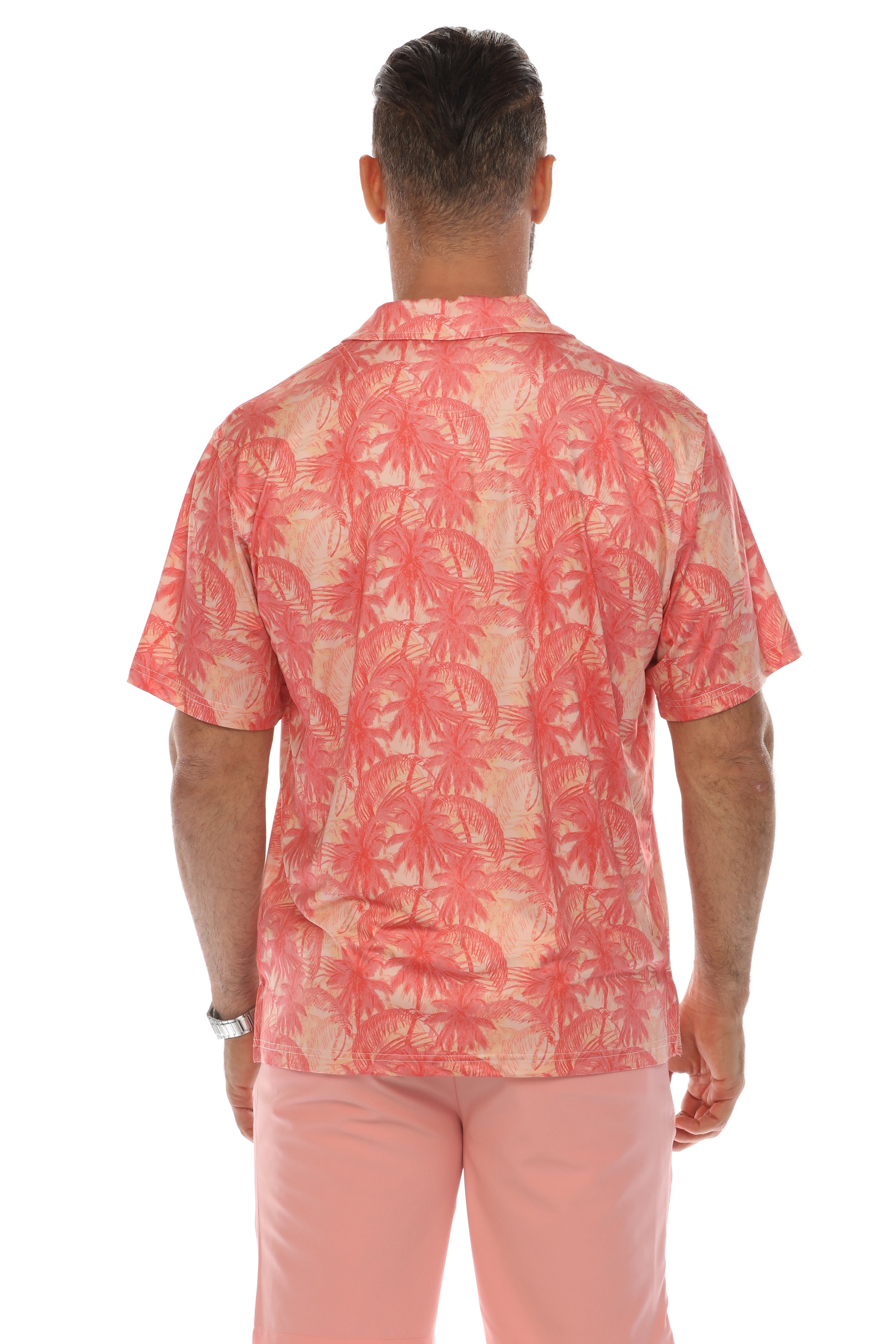 Casual Dry-Fit Polo Shirt Tropical Print