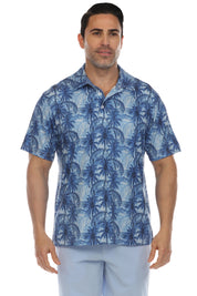 Casual Dry-Fit Polo Shirt Tropical Print