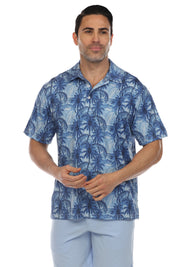 Casual Dry-Fit Polo Shirt Tropical Print