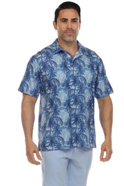 Casual Dry-Fit Polo Shirt Tropical Print