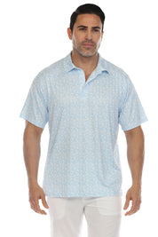 Casual Dry-Fit Polo Shirt Floral Print