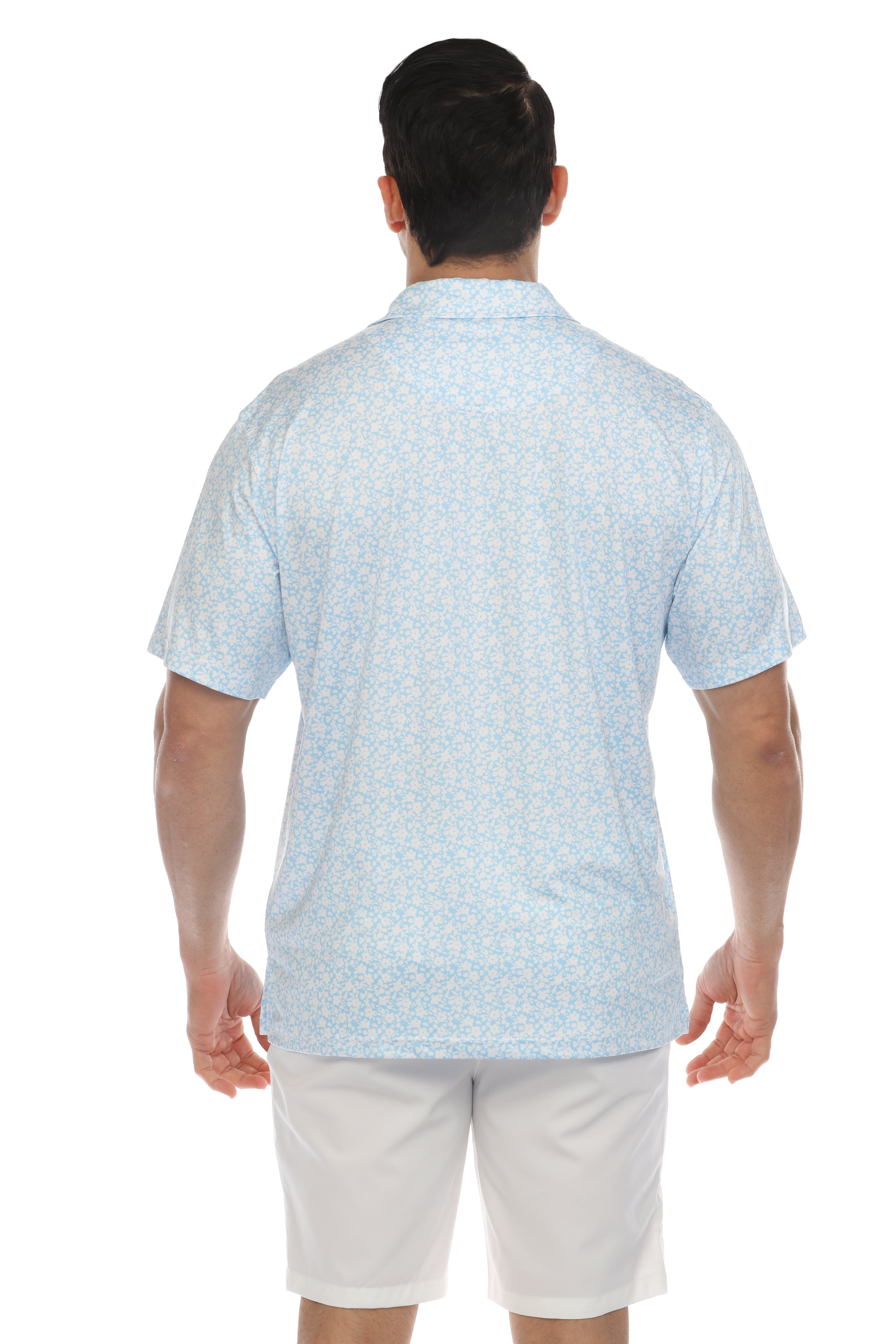 Casual Dry-Fit Polo Shirt Floral Print