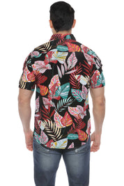 Mojito Retro Print Rayon Shirt Short Sleeve