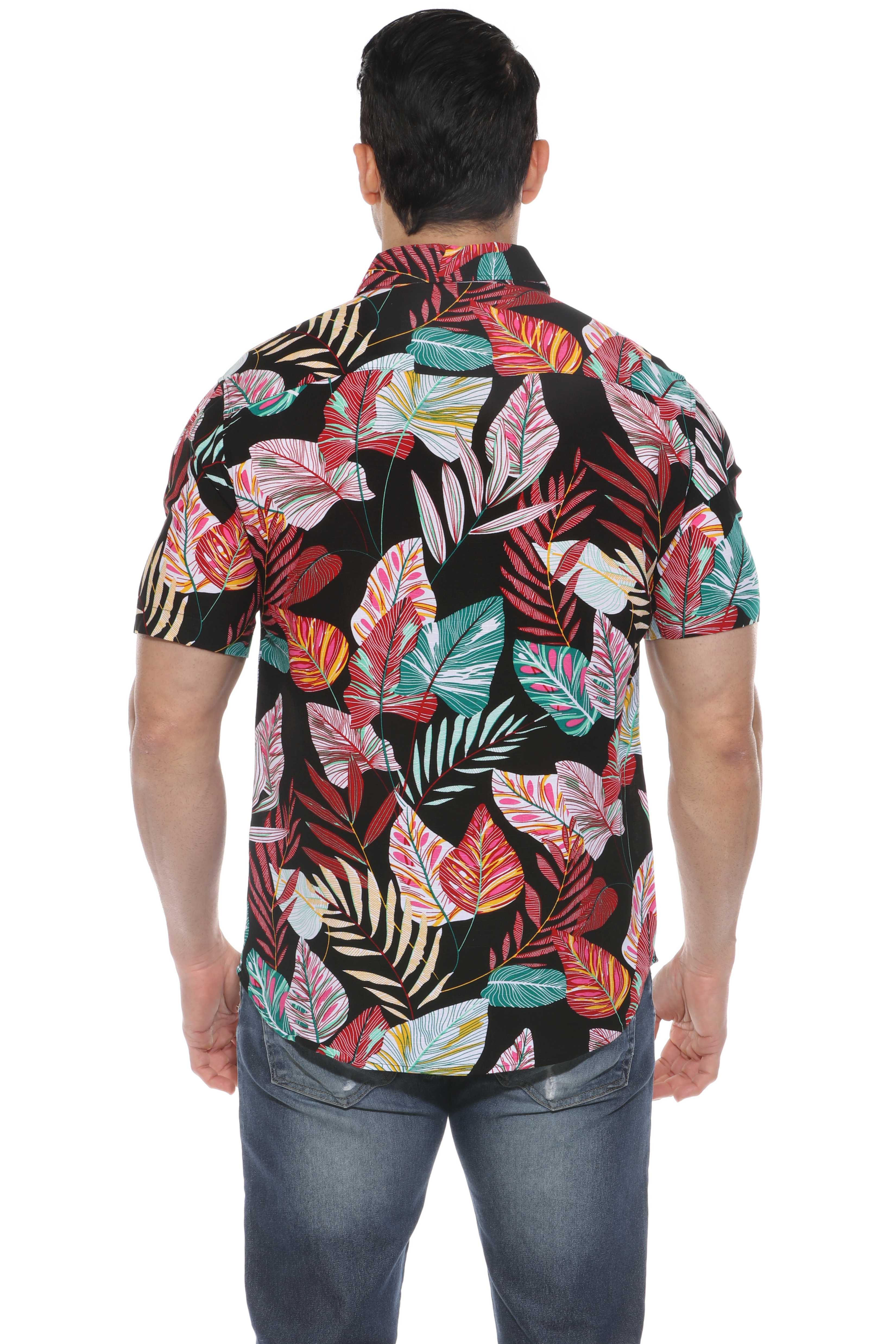 Mojito Retro Print Rayon Shirt Short Sleeve