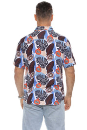 Mojito Retro Print Rayon Shirt Short Sleeve