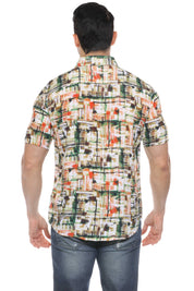 Mojito Retro Print Rayon Shirt Short Sleeve