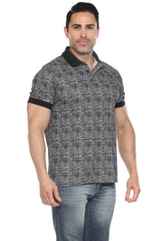 Casual Stylish Textured Polo Shirt