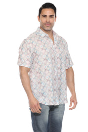 Casual Modern Print Short Sleeve Shirt