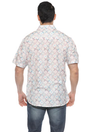 Casual Modern Print Short Sleeve Shirt