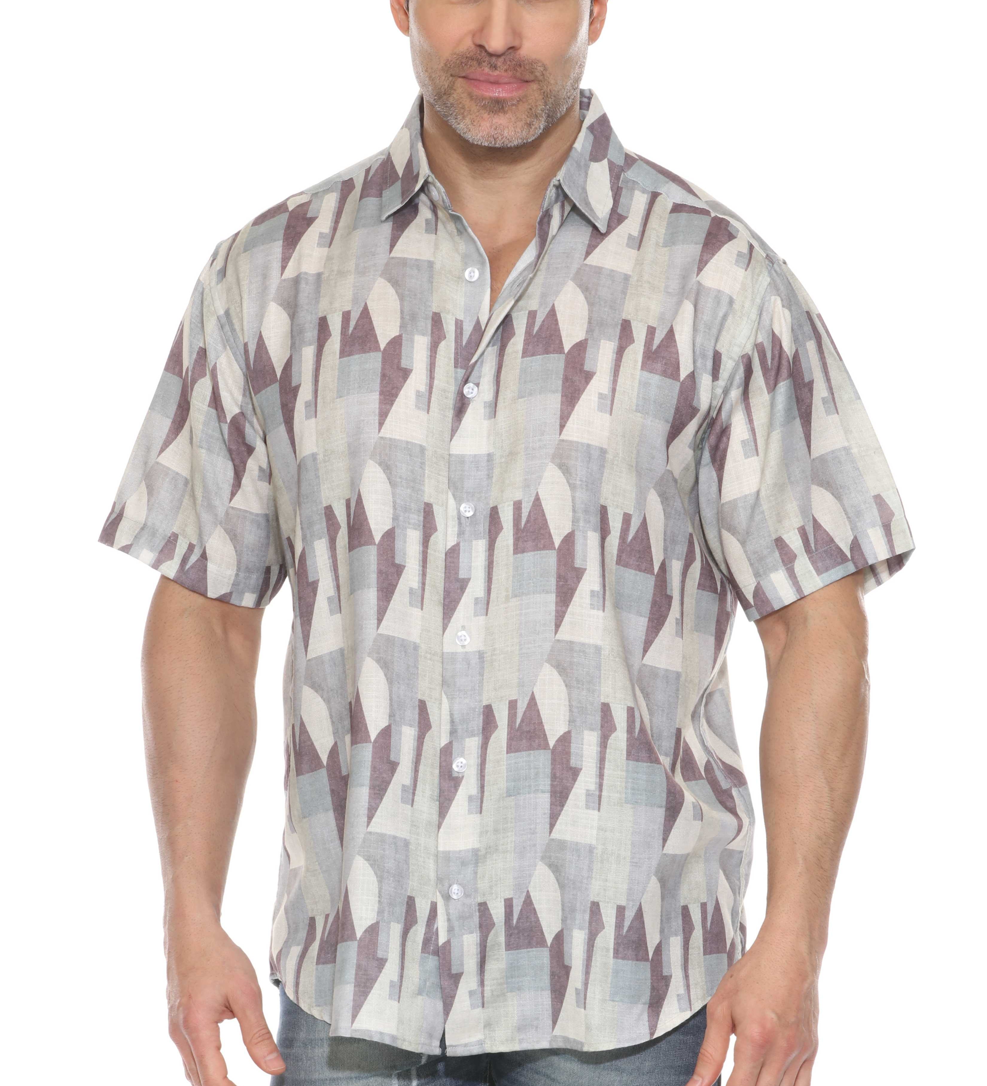 Casual Modern Print Short Sleeve Shirt