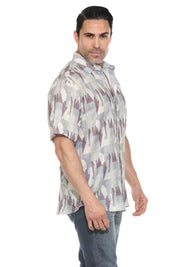 Casual Modern Print Short Sleeve Shirt