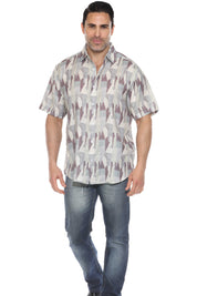 Casual Modern Print Short Sleeve Shirt