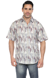 Casual Modern Print Short Sleeve Shirt